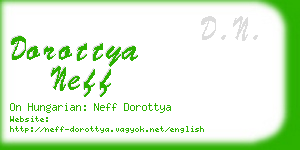 dorottya neff business card